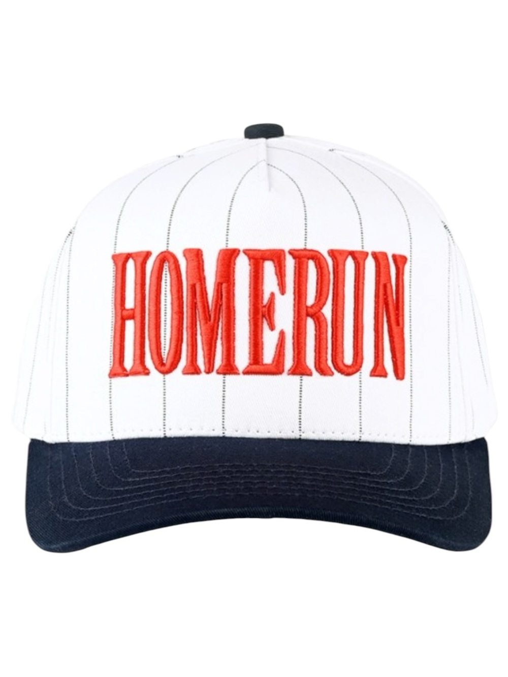 7140. C.C. White and Navy HOMERUN Baseball Cap